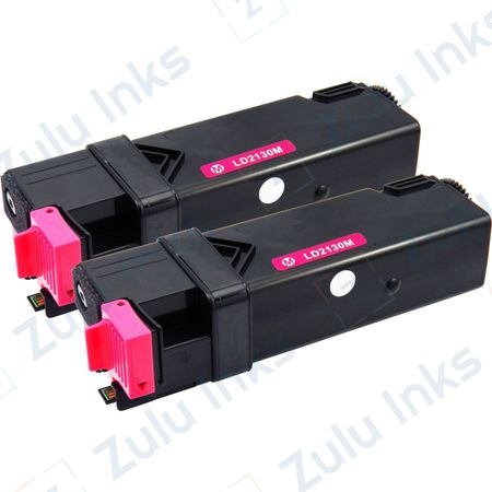 Set of 2 Compatible Dell 330-1433 Magenta High Yield Toner Cartridges (T109C)