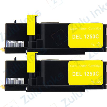 Compatible Dell 331-0779 Yellow High Yield Toner Cartridges 2-Pack (DG1TR)