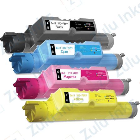 Set of 4 Compatible Dell 5110cn / 5110n High Yield Toner