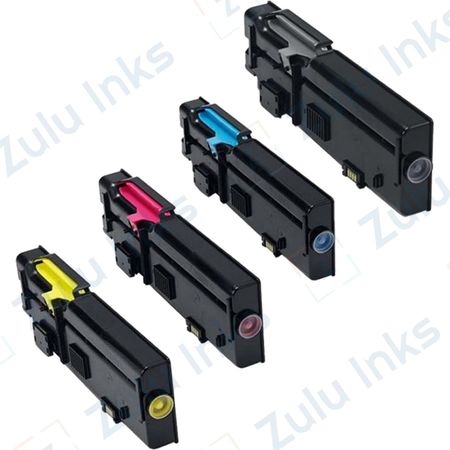 Set of 4 Compatible Dell C2660dn / Dell C2665dnf High Yield Toner