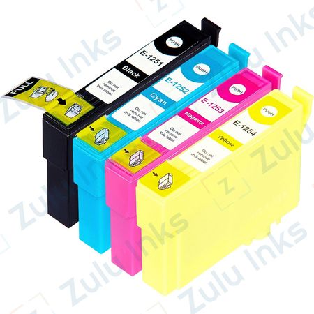 Set of 4 Compatible Epson 125 Ink Cartridges