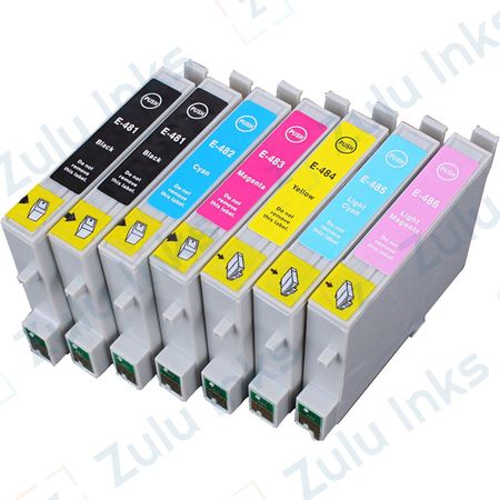 Set of 7 Compatible Epson 48 Ink Cartridges