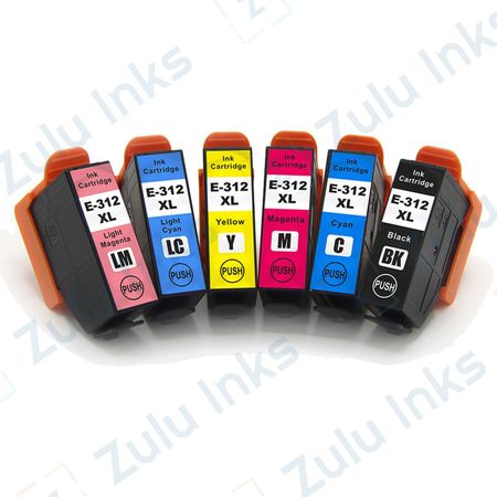 Set of 6 Compatible Epson 312XL High Yield Ink Cartridges