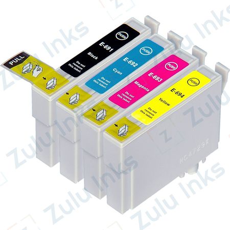 Set of 4 Compatible Epson 69 Ink Cartridges