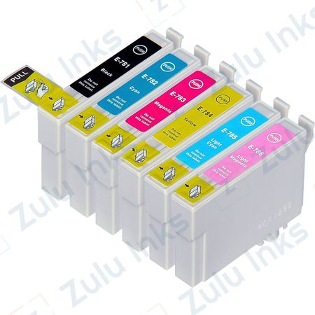 Set of 6 Compatible Epson 78 Ink Cartridges