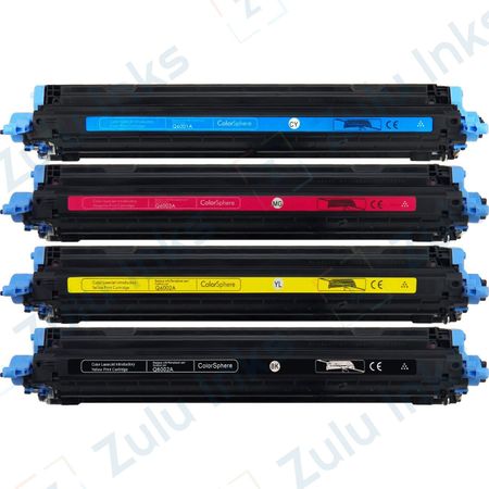 Set of 4 Compatible HP 124A Toner Cartridges