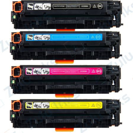 Set of 4 Compatible HP 304A Toner Cartridges