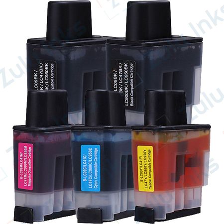 Set of 5 Compatible Brother LC-41 Ink Cartridges