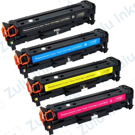 Set of 4 Compatible HP 312A Laser Toner Cartridges