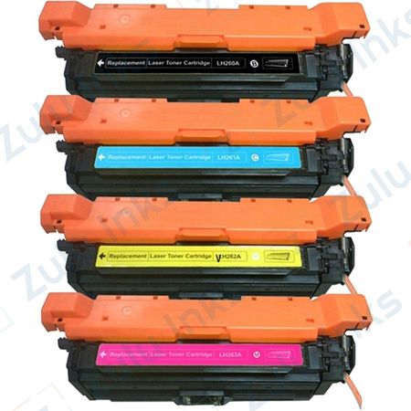 Set of 4 Compatible HP 647A & 648A Toner Cartridges