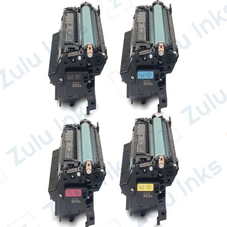 Set of 4 Compatible HP 655A Laser Toner