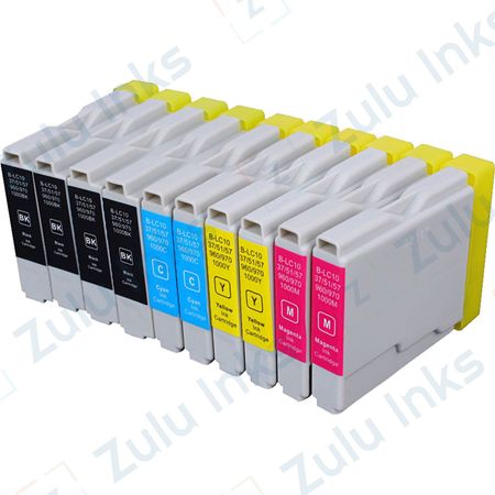 Set of 10 Compatible Brother LC-51 Ink Cartridges