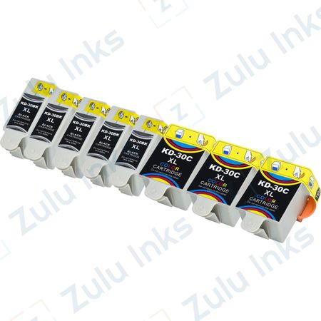 Set of 8 Compatible Kodak 30XL High Yield Ink Cartridges