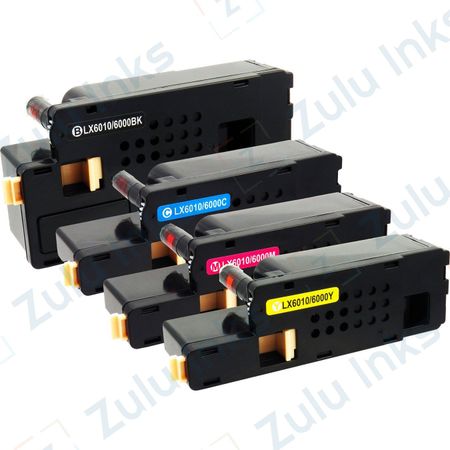 Set of 4 Compatible Xerox Phaser 6000 / WorkCentre 6015 Toner Cartridges