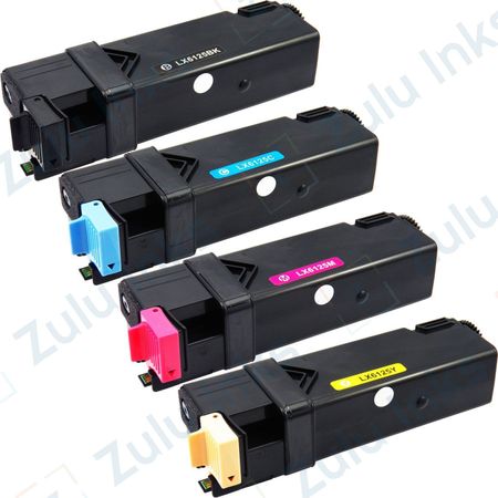 Set of 4 Compatible Xerox Phaser 6125 Toner Cartridges