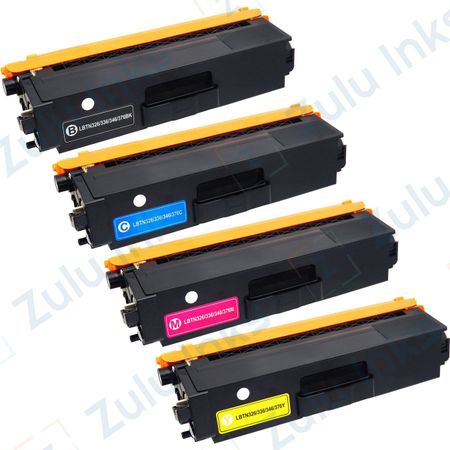 Set of 4 Compatible Brother TN-336 (Replaces TN-331) High Yield Toner Cartridges