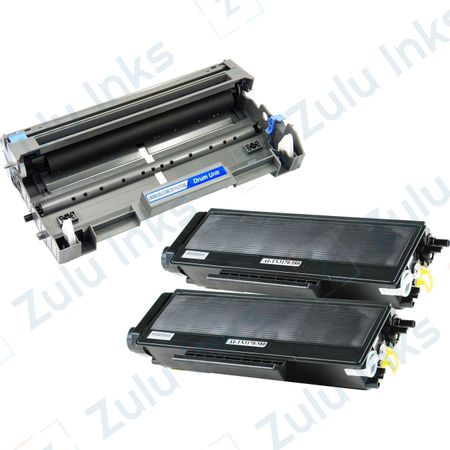 Set of 3 Compatible Brother TN-580 & DR-520 High Yield Toner & Drum Cartridges