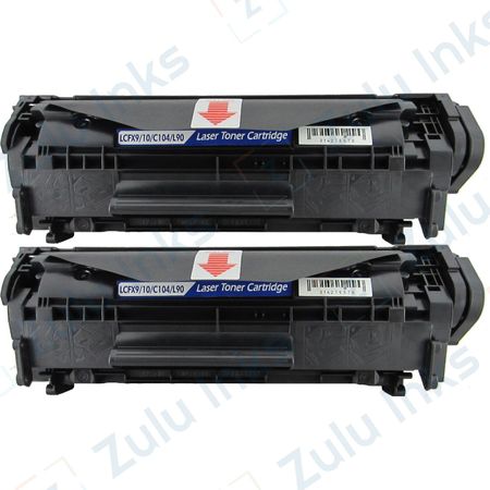 Set of 2 Compatible Canon 104 Black Laser Toner Cartridges (0263B001AA)