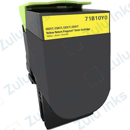 Compatible Lexmark 71B1HY0 High Yield Yellow Toner Cartridge