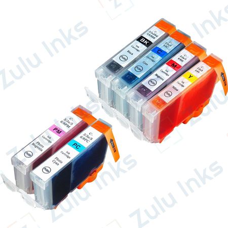 Set of 6 Compatible Canon CLI-8 Ink Cartridges