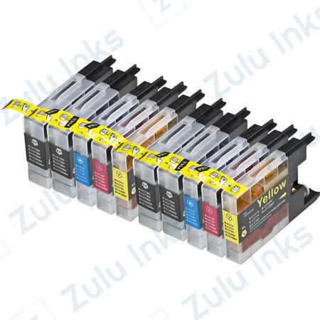 Set of 10 Compatible Brother LC-79 Extra High Yield Ink Cartridges