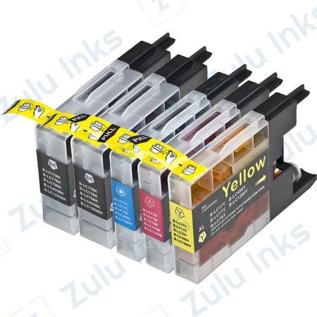 Set of 5 Compatible Brother LC-79 Extra High Yield Ink Cartridges