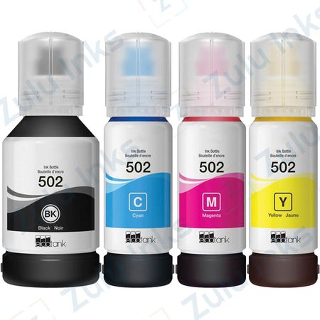 Set of 4 Compatible Epson T502 Ink Bottle