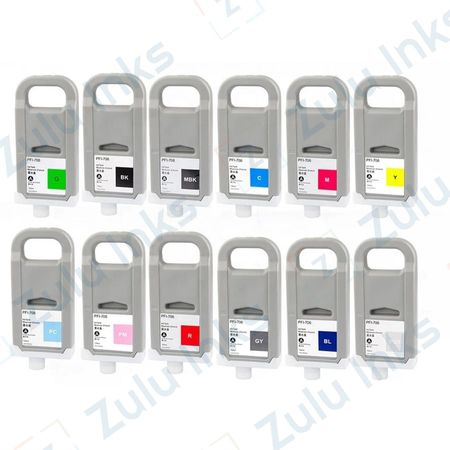 Set of 12 Compatible Canon PFI-706 Ink Cartridges