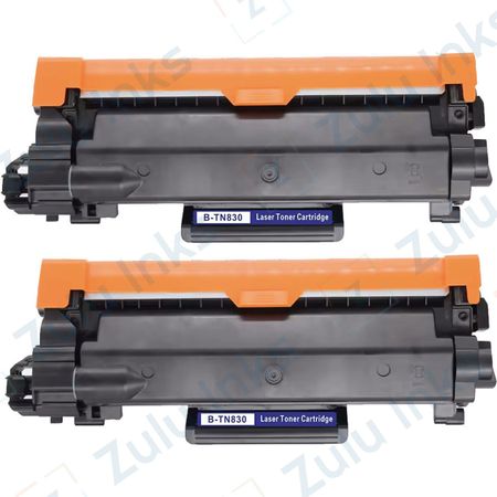 Set of 2 Compatible Brother TN830 Laser Toner Cartridge