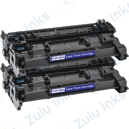 Set of 2 Compatible HP 148A Laser Toner Cartridge (W1480A)