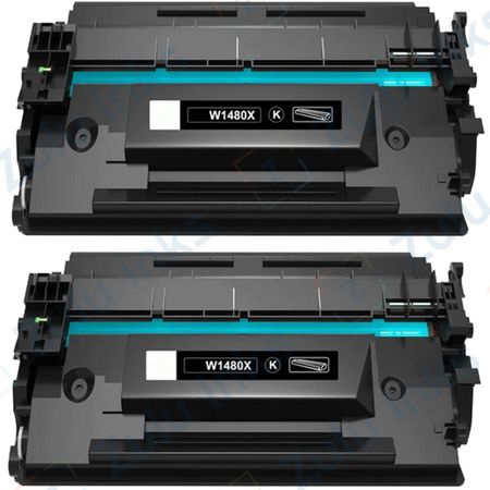 Set of 2 Compatible HP 148X High Yield Laser Toner Cartridge (W1480X)