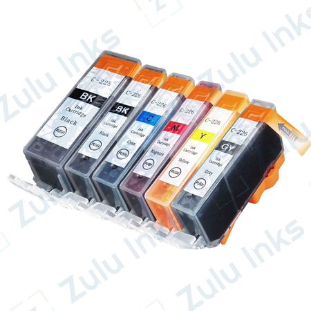 6 Pack Compatible Canon PGI-225 & CLI-226 Ink Cartridges