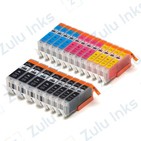 Compatible 20 Pack Canon PGI-250XL & CLI-251XL High-Yield Ink Cartridges