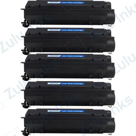 5 Pack Compatible HP 55X High-Yield Black Toner Cartridge (CE255X)