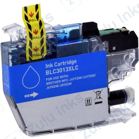 Compatible Brother LC-3013C Cyan High Yield Ink Cartridge (Replaces LC-3011C)