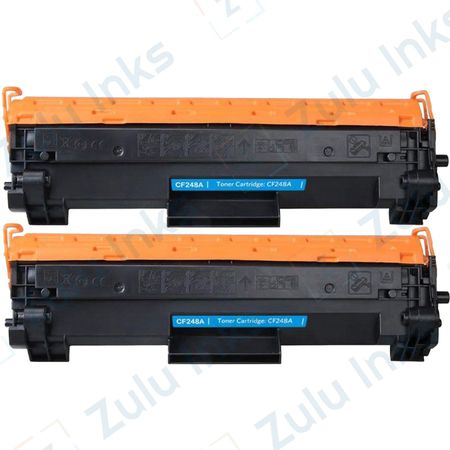 2 Pack Compatible HP 48A Black Laser Toner Cartridge (CF248A)