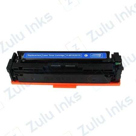 Compatible HP 201X / CF401X Cyan High Yield Toner Cartridge (Replaces 201A / CF401A)