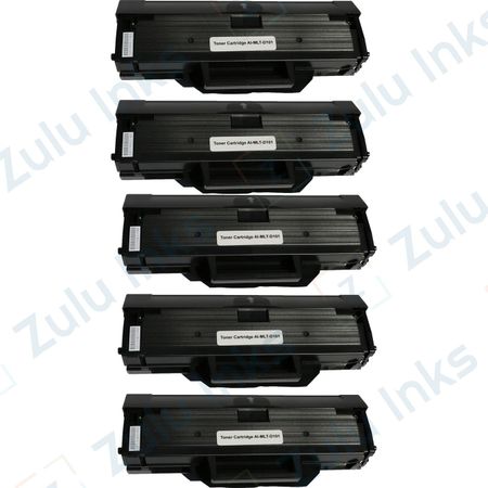 5 x Samsung Compatible MLT-D101S Black Toner Cartridges