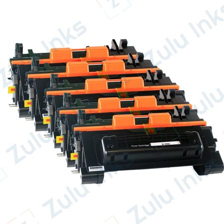 5 x HP Compatible 90A Compatible Black Toner Cartridges (CE390A)