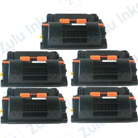 5 x HP Compatible 64A Black Toner Cartridges (CC364A)