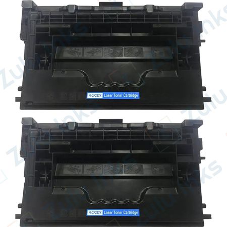 2 x HP Compatible 37X Black High Yield Laser Toner Cartridges (CF237X)