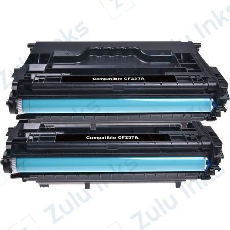 2 x HP Compatible 37A Black Laser Toner Cartridges (CF237A)