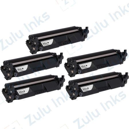 5 x HP Compatible 30A Black Toner Cartridges (CF230A)