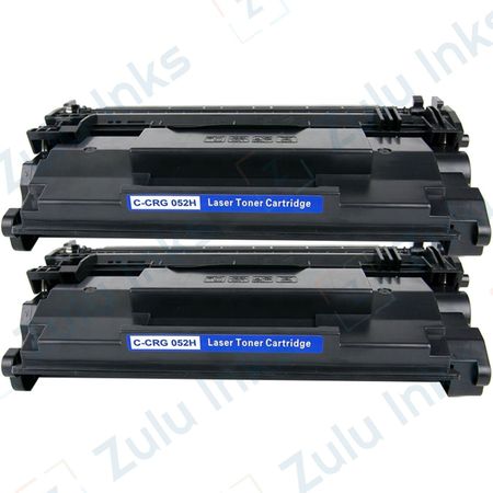 2 x Compatible Canon 052H Black High-Yield Toner Cartridges (2200C001)