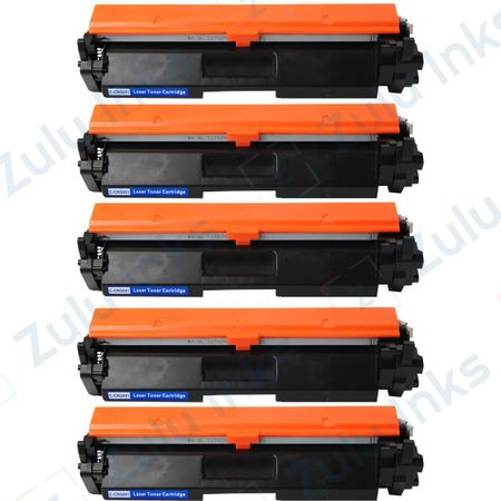 5 x Compatible Canon 051 Black High-Yield Toner Cartridges