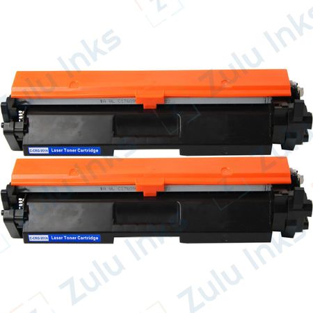 2 x Compatible Canon 051H Black High-Yield Toner Cartridges (2169C001)