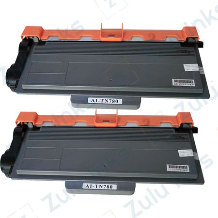 2 x Compatible Brother TN780 Super High-Yield Black Toner Cartridges