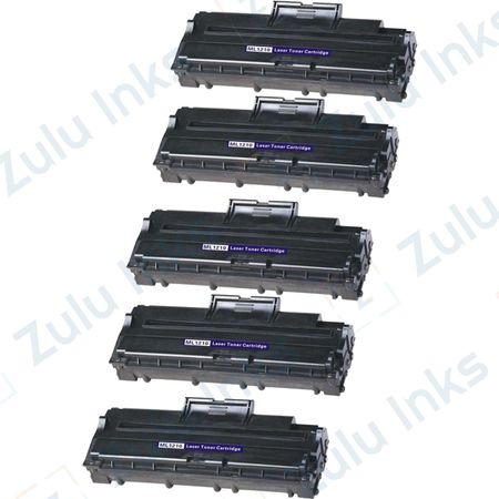 5 x Remanufactured Samsung ML-1210D3 Black Laser Toner Cartridges