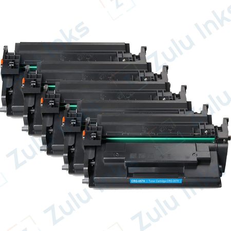 5 x Compatible Canon 057H High Yield Black Compatible Toner Cartridges (3010C001)