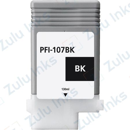 Compatible Canon PFI-107BK Black Ink Cartridge (6705B001)